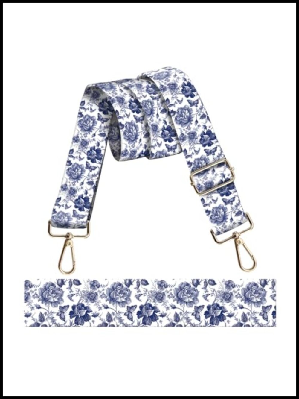 Adjustable Crossbody Purse Strap Replacement 1.5 Inch Wide Polyester